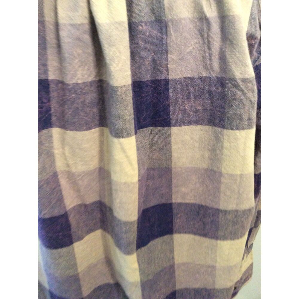 We The Free People Big Bow Plaid Pullover Tunic Oversized XS Boho - Picture 3 of 8
